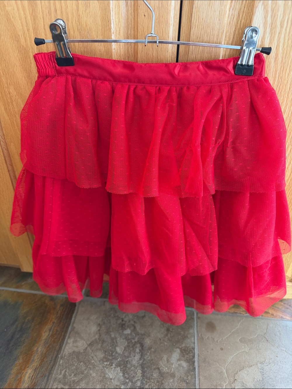 Janie and Jack Red Tiered Tulle Skirt